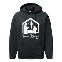 Christian Religious Christmas Nativity Scene True Story Performance Fleece Hoodie