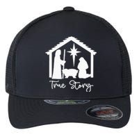 Christian Religious Christmas Nativity Scene True Story Flexfit Unipanel Trucker Cap