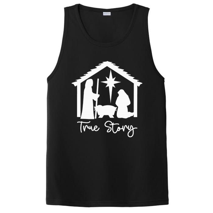 Christian Religious Christmas Nativity Scene True Story PosiCharge Competitor Tank