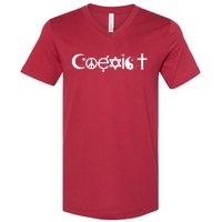 Coexist Religion V-Neck T-Shirt