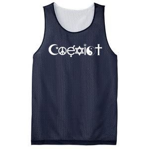 Coexist Religion Mesh Reversible Basketball Jersey Tank