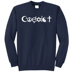 Coexist Religion Tall Sweatshirt