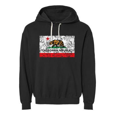 California Republic Cali Flag Socal Norcal Cencal Garment-Dyed Fleece Hoodie