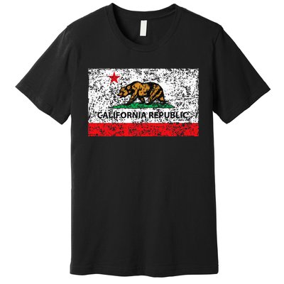 California Republic Cali Flag Socal Norcal Cencal Premium T-Shirt