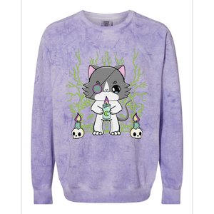 Cute Ragdoll Cat Anime Feline Goth Candle Colorblast Crewneck Sweatshirt