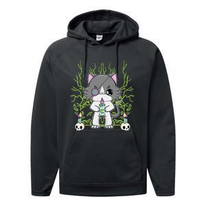 Cute Ragdoll Cat Anime Feline Goth Candle Performance Fleece Hoodie