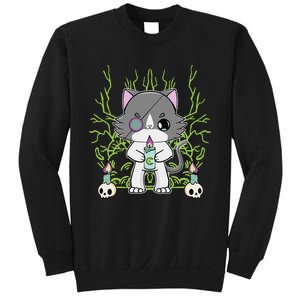 Cute Ragdoll Cat Anime Feline Goth Candle Sweatshirt