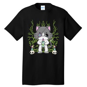 Cute Ragdoll Cat Anime Feline Goth Candle Tall T-Shirt