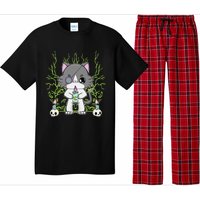 Cute Ragdoll Cat Anime Feline Goth Candle Pajama Set