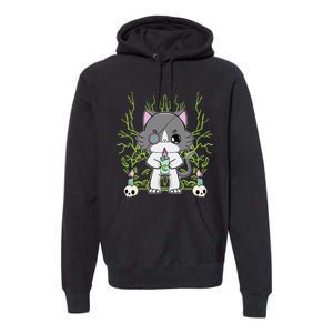 Cute Ragdoll Cat Anime Feline Goth Candle Premium Hoodie