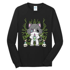 Cute Ragdoll Cat Anime Feline Goth Candle Tall Long Sleeve T-Shirt