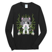 Cute Ragdoll Cat Anime Feline Goth Candle Tall Long Sleeve T-Shirt