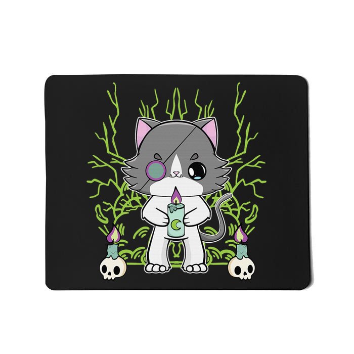 Cute Ragdoll Cat Anime Feline Goth Candle Mousepad