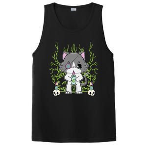 Cute Ragdoll Cat Anime Feline Goth Candle PosiCharge Competitor Tank