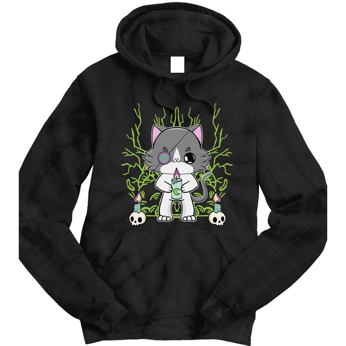 Cute Ragdoll Cat Anime Feline Goth Candle Tie Dye Hoodie