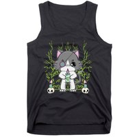 Cute Ragdoll Cat Anime Feline Goth Candle Tank Top