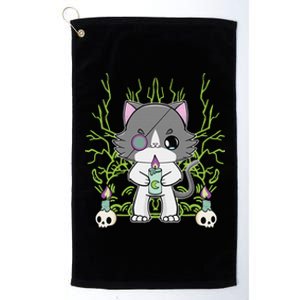 Cute Ragdoll Cat Anime Feline Goth Candle Platinum Collection Golf Towel