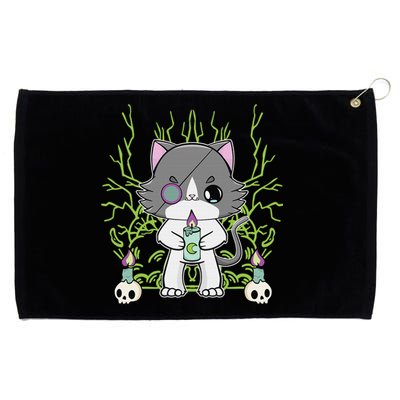 Cute Ragdoll Cat Anime Feline Goth Candle Grommeted Golf Towel