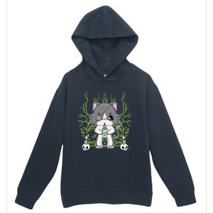 Cute Ragdoll Cat Anime Feline Goth Candle Urban Pullover Hoodie