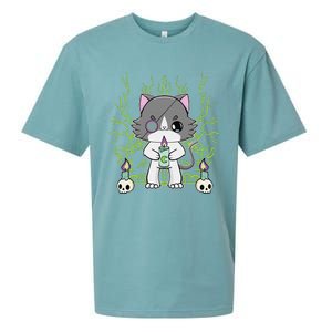 Cute Ragdoll Cat Anime Feline Goth Candle Sueded Cloud Jersey T-Shirt