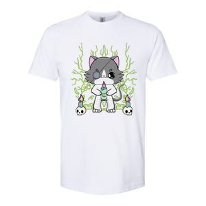 Cute Ragdoll Cat Anime Feline Goth Candle Softstyle CVC T-Shirt