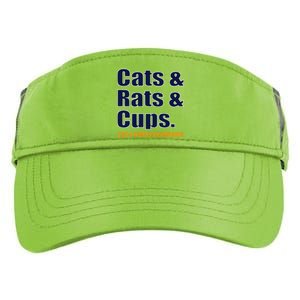 Cats & Rats & Cups Adult Drive Performance Visor