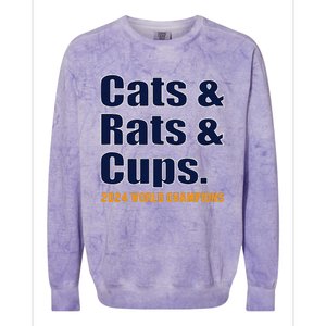 Cats & Rats & Cups Colorblast Crewneck Sweatshirt