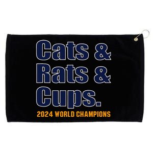 Cats & Rats & Cups Grommeted Golf Towel