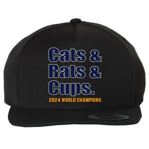 Cats & Rats & Cups Wool Snapback Cap