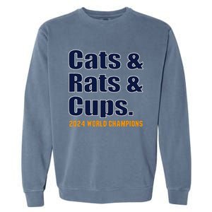 Cats & Rats & Cups Garment-Dyed Sweatshirt