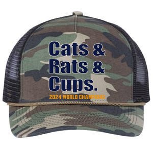 Cats & Rats & Cups Retro Rope Trucker Hat Cap