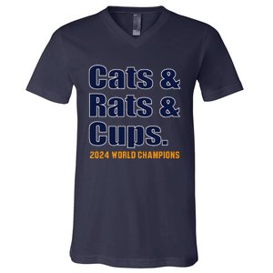 Cats & Rats & Cups V-Neck T-Shirt