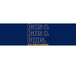 Cats & Rats & Cups Bumper Sticker