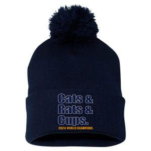 Cats & Rats & Cups Pom Pom 12in Knit Beanie