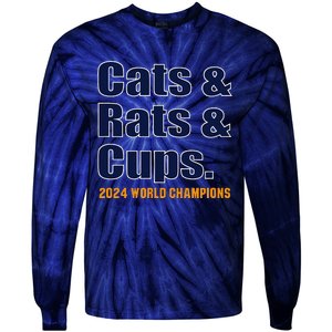 Cats & Rats & Cups Tie-Dye Long Sleeve Shirt