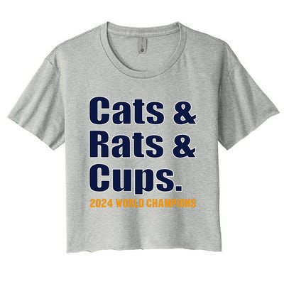 Cats & Rats & Cups Women's Crop Top Tee