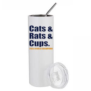 Cats & Rats & Cups Stainless Steel Tumbler