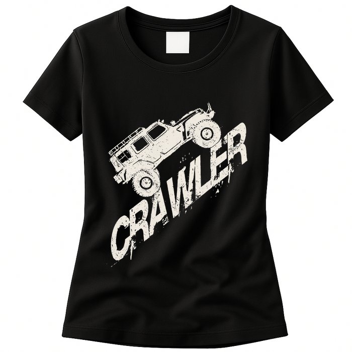 Crawler Rc Car Rock Scaler Scale Rc Offroad Truck Clawling Womens T-Shirt