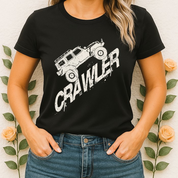 Crawler Rc Car Rock Scaler Scale Rc Offroad Truck Clawling Womens T-Shirt