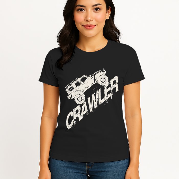 Crawler Rc Car Rock Scaler Scale Rc Offroad Truck Clawling Womens T-Shirt