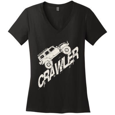 Crawler Rc Car Rock Scaler Scale Rc Offroad Truck Clawling Women's V-Neck T-Shirt