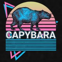 Capybara Retro Ladies PosiCharge Tri-Blend Wicking Tank