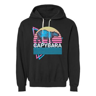 Capybara Retro Garment-Dyed Fleece Hoodie