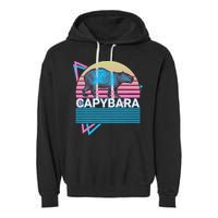 Capybara Retro Garment-Dyed Fleece Hoodie