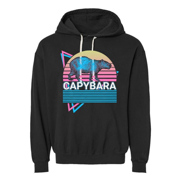 Capybara Retro Garment-Dyed Fleece Hoodie