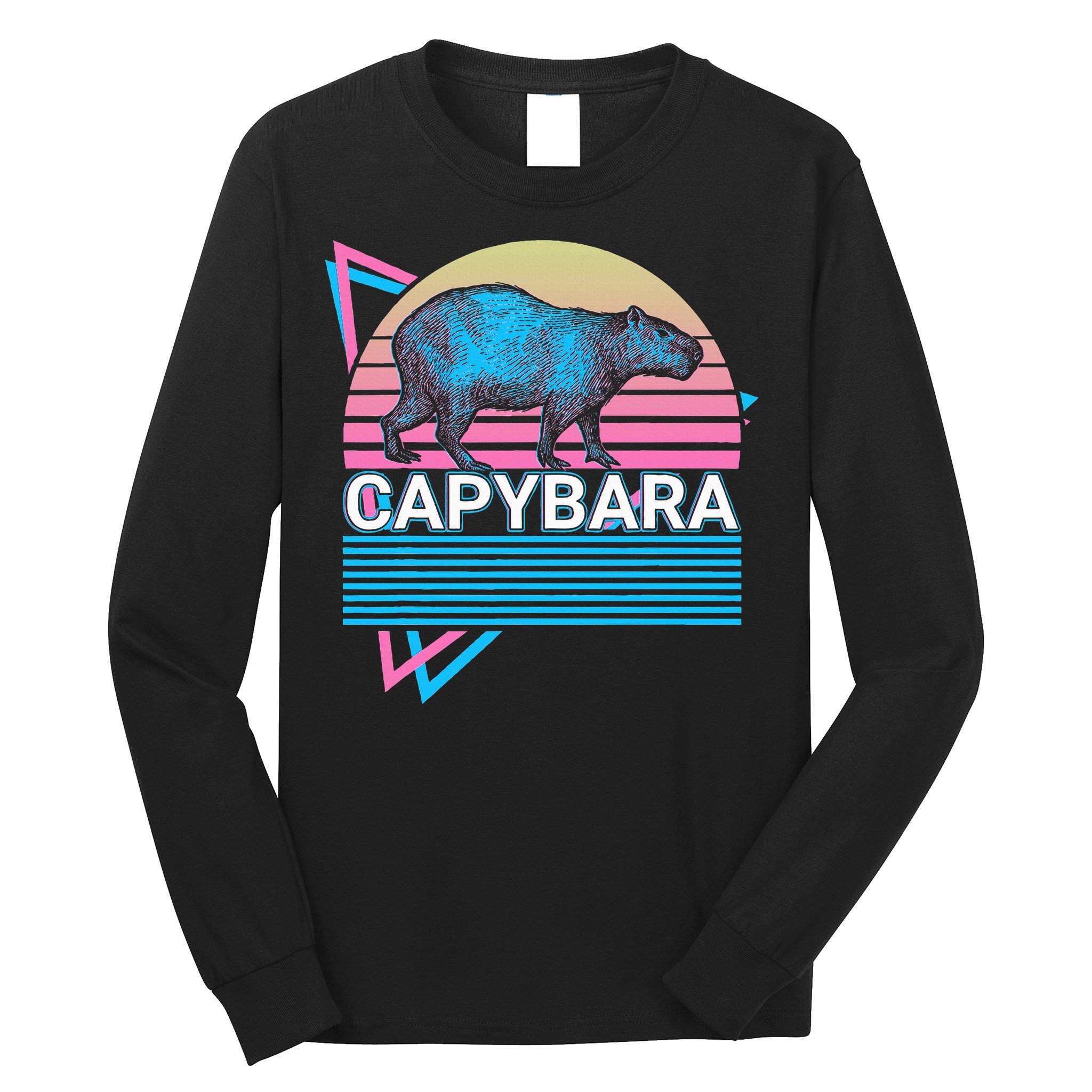 Capybara Retro Long Sleeve Shirt
