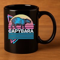 Capybara Retro 11oz C Handle Ceramic Mug