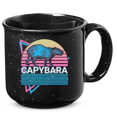 Capybara Retro 15oz Campfire Ceramic Mug