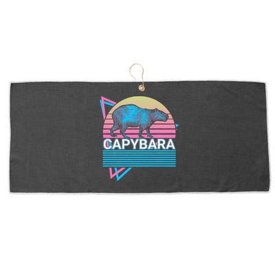 Capybara Retro Large Microfiber Waffle Golf Towel