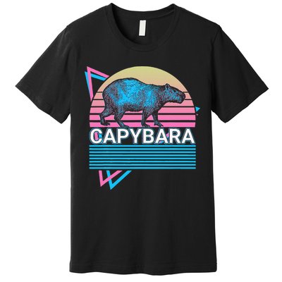 Capybara Retro Premium T-Shirt